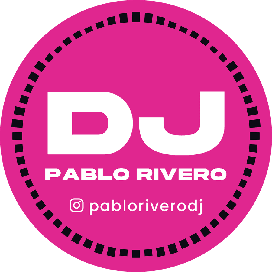 Logo de DJ Pablo Rivero, sonido e iluminación